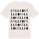 Vintage White t-shirt med Hällbo ordlek t-shirt