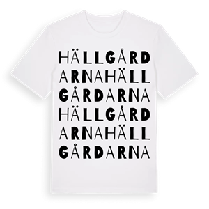 Hällgårdarna ordlek t-shirt – ekologisk bomull t-shirt från Pinshirt