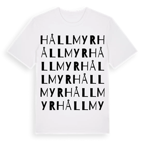Hållmyr ordlek t-shirt – ekologisk bomull t-shirt från Pinshirt