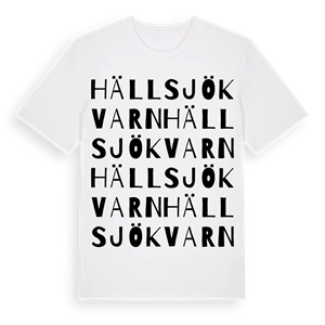 Hällsjö kvarn ordlek t-shirt – ekologisk bomull t-shirt från Pinshirt
