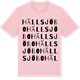 Pink Cotton t-shirt med Hällsjöbo ordlek t-shirt