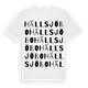 White t-shirt med Hällsjöbo ordlek t-shirt