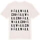 Vintage White t-shirt med Hållvallen ordlek t-shirt
