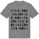 Mid Heather Gray t-shirt med Hälsingbacken ordlek t-shirt