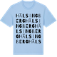 Blue Soul t-shirt med Hälsingberg ordlek t-shirt