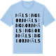 Blue Soul t-shirt med Hälsingborn ordlek t-shirt