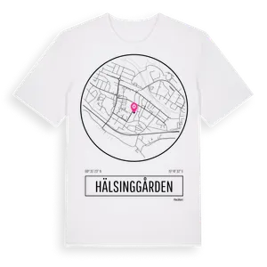 Hälsinggården t-shirt – ekologisk bomull t-shirt från Pinshirt
