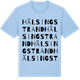 Blue Soul t-shirt med Hälsingstrand ordlek t-shirt
