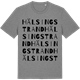 Mid Heather Gray t-shirt med Hälsingstrand ordlek t-shirt