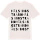 Vintage White t-shirt med Hälsingstrand ordlek t-shirt
