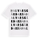 Halvarsgårdarna ordlek t-shirt
