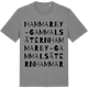Mid Heather Gray t-shirt med Hammarby-Gammalsätern ordlek t-shirt
