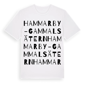 Hammarby-Gammalsätern ordlek t-shirt – ekologisk bomull t-shirt från Pinshirt