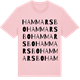 Pink Cotton t-shirt med Hammarsbo ordlek t-shirt