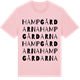 Pink Cotton t-shirt med Hampgårdarna ordlek t-shirt