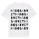 White t-shirt med Hångsarvet ordlek t-shirt