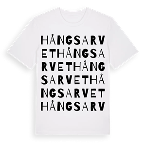 Hångsarvet ordlek t-shirt – ekologisk bomull t-shirt från Pinshirt