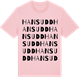 Pink Cotton t-shirt med Hans udd ordlek t-shirt