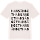 Vintage White t-shirt med Hansänget ordlek t-shirt