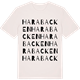 Vintage White t-shirt med Harabacken ordlek t-shirt
