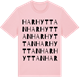 Pink Cotton t-shirt med Harhyttan ordlek t-shirt