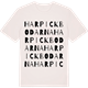 Vintage White t-shirt med Harpickbodarna ordlek t-shirt
