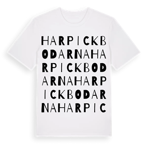 Harpickbodarna ordlek t-shirt – ekologisk bomull t-shirt från Pinshirt