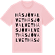 Pink Cotton t-shirt med Håsjövalvet ordlek t-shirt