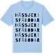 Blue Soul t-shirt med Hässjeris fäbodar ordlek t-shirt