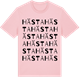 Pink Cotton t-shirt med Hästa ordlek t-shirt