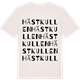 Vintage White t-shirt med Hästkullen ordlek t-shirt
