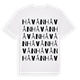 White t-shirt med Håvån ordlek t-shirt