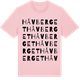 Pink Cotton t-shirt med Håvberget ordlek t-shirt