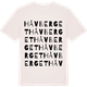 Vintage White t-shirt med Håvberget ordlek t-shirt