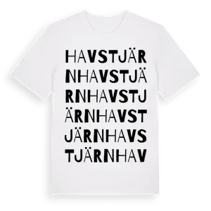 Havstjärn ordlek t-shirt – ekologisk bomull t-shirt från Pinshirt