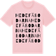 Pink Cotton t-shirt med Hede fäbodarna ordlek t-shirt