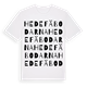 White t-shirt med Hede fäbodarna ordlek t-shirt