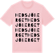 Pink Cotton t-shirt med Hedsjöberget ordlek t-shirt