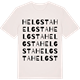 Vintage White t-shirt med Helgsta ordlek t-shirt
