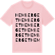Pink Cotton t-shirt med Hemberget ordlek t-shirt