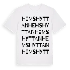 Hemshyttan ordlek t-shirt – ekologisk bomull t-shirt från Pinshirt