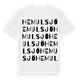 White t-shirt med Hemulsjö ordlek t-shirt