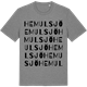 Mid Heather Gray t-shirt med Hemulsjö ordlek t-shirt