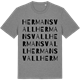 Mid Heather Gray t-shirt med Hermansvall ordlek t-shirt