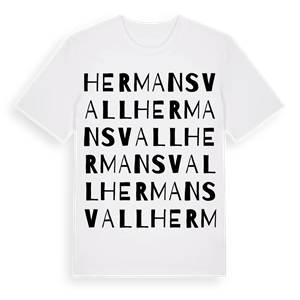 Hermansvall ordlek t-shirt – ekologisk bomull t-shirt från Pinshirt