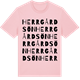 Pink Cotton t-shirt med Herrgårdsön ordlek t-shirt