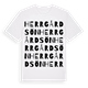 White t-shirt med Herrgårdsön ordlek t-shirt