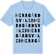 Blue Soul t-shirt med Herrgårdsviken ordlek t-shirt