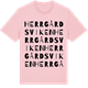 Pink Cotton t-shirt med Herrgårdsviken ordlek t-shirt