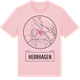 Pink Cotton t-shirt med Herrhagen t-shirt